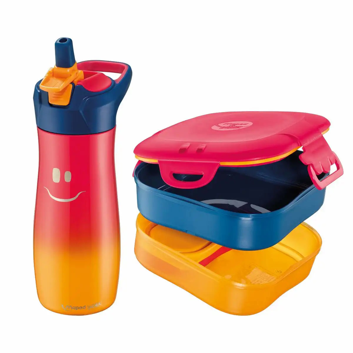 Maped Pausenset Kids Concept Lunchbox und Trinkflasche mehrfarbig 2-teilig