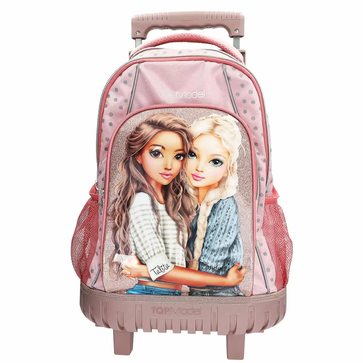 DEPESCHE TOPModel Schulrucksack Trolley Dots rosa – Schulranzen mit Rollen