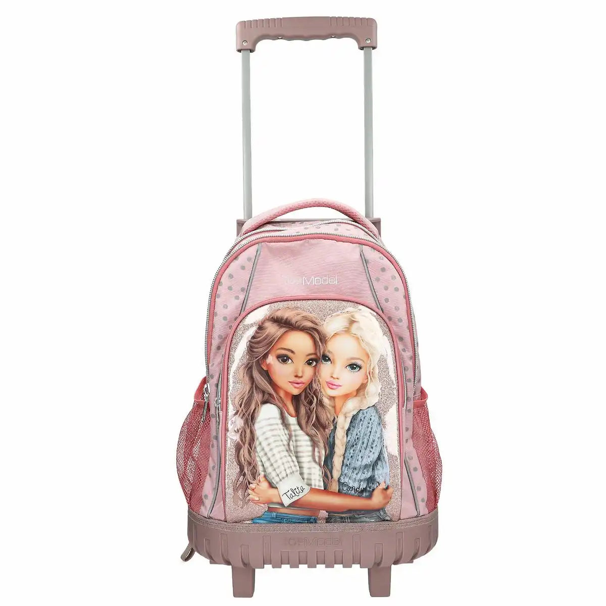 DEPESCHE TOPModel Schulrucksack Trolley Dots rosa – Schulranzen mit Rollen