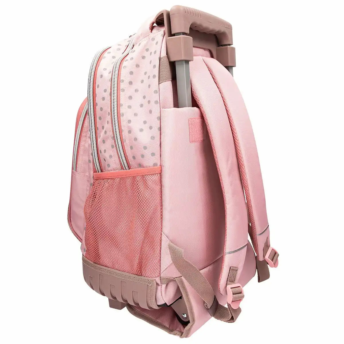 DEPESCHE TOPModel Schulrucksack Trolley Dots rosa – Schulranzen mit Rollen