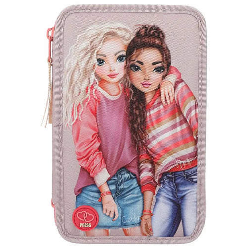 DEPESCHE TOPModel Federtasche Best Friends LED 3-Fach gefüllt