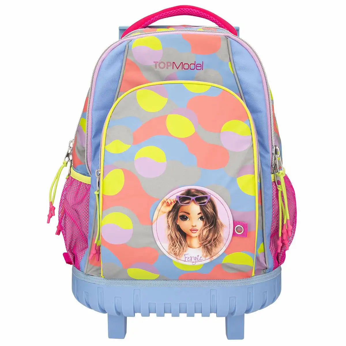 DEPESCHE TOPModel Schulrucksack Trolley FLASH lila – Reflektierender Schulranzen mit Rollen