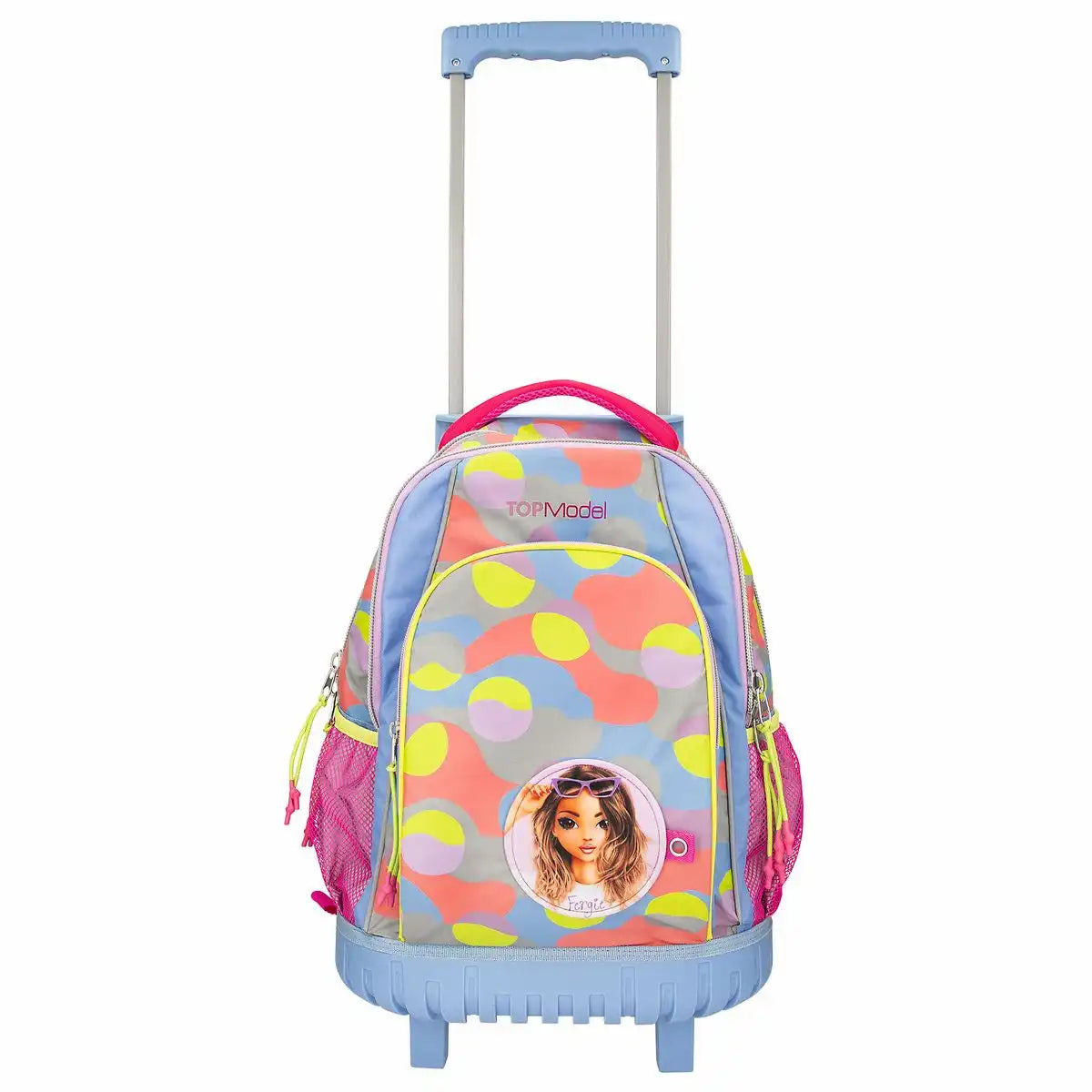 DEPESCHE TOPModel Schulrucksack Trolley FLASH lila – Reflektierender Schulranzen mit Rollen