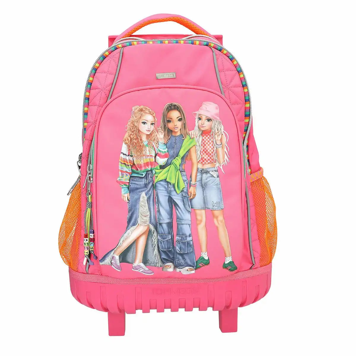 DEPESCHE TOPModel Schulrucksack JOY Trolley rosa – Schulranzen mit Rollen für Mädchen