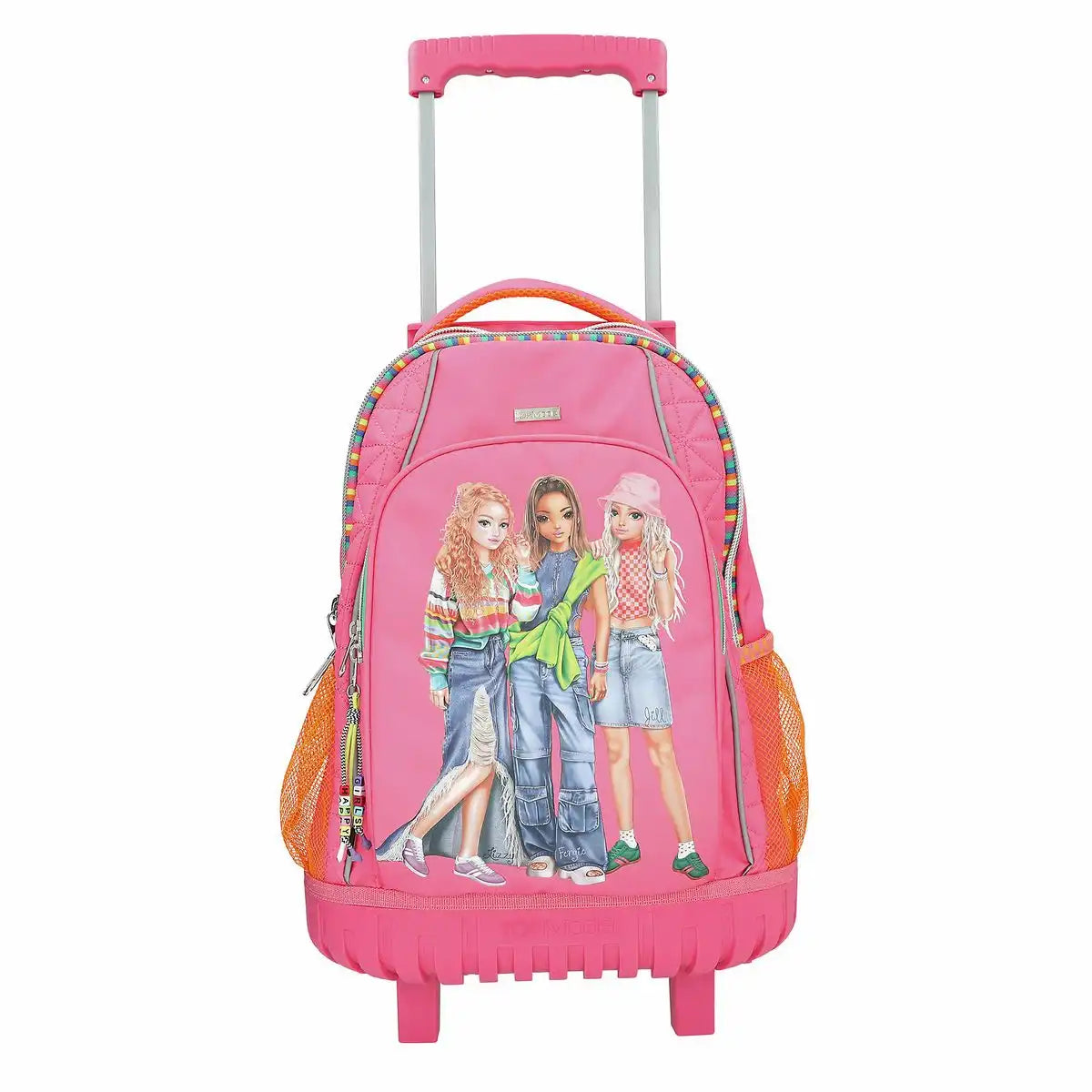 DEPESCHE TOPModel Schulrucksack JOY Trolley rosa – Schulranzen mit Rollen für Mädchen