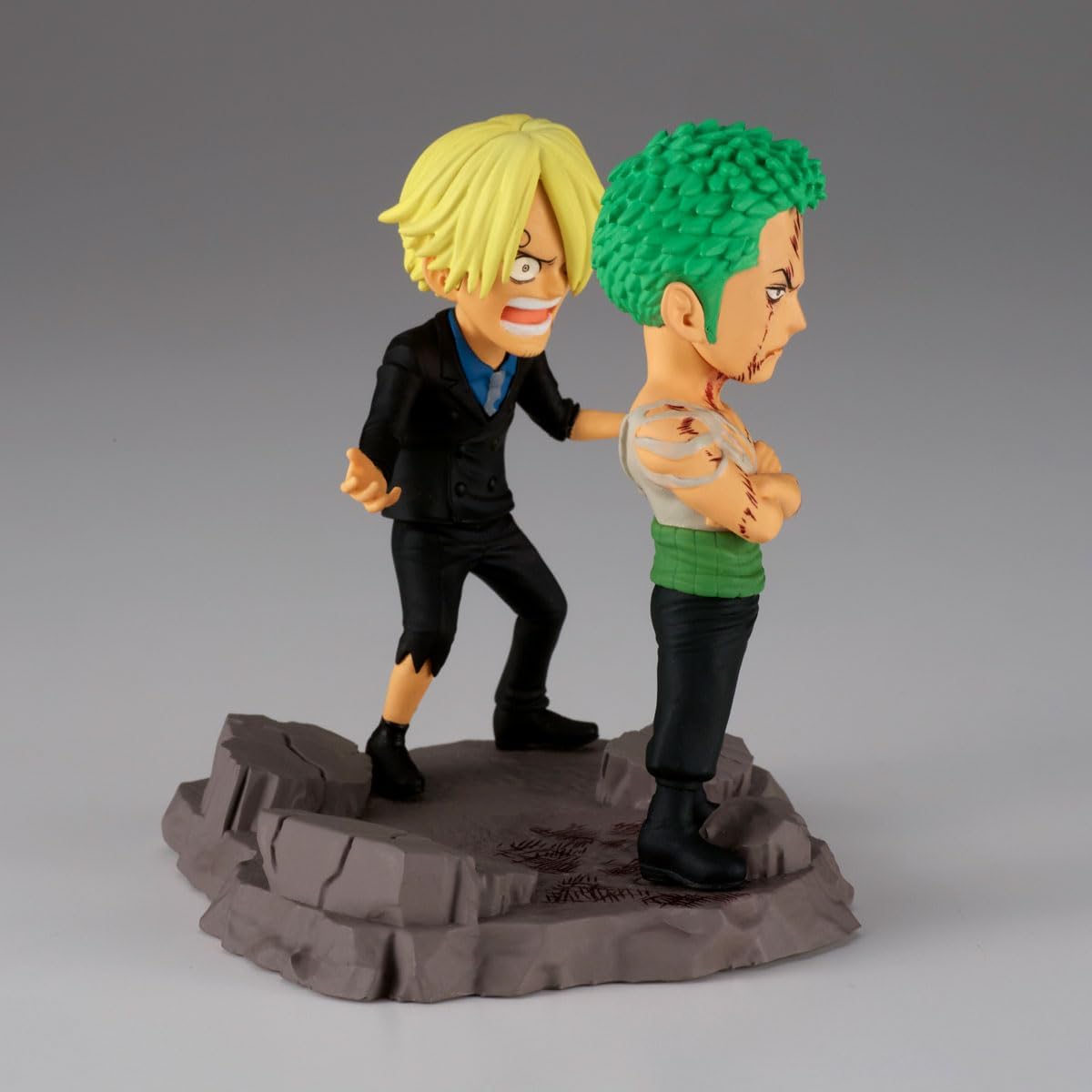 Banpresto ONE PIECE Roronoa Zoro & Sanji ('...Nothing...At All') 8 cm