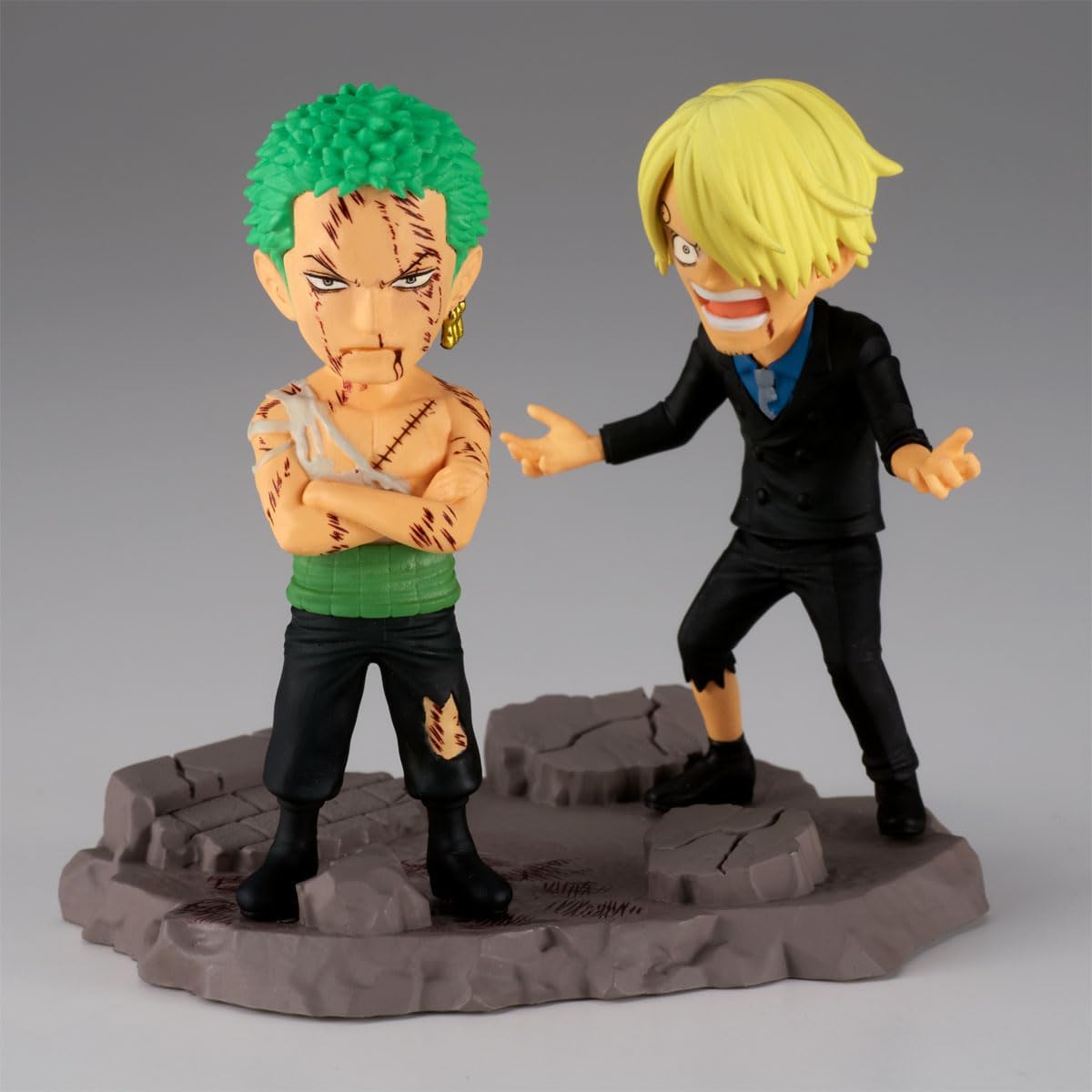 Banpresto ONE PIECE Roronoa Zoro & Sanji ('...Nothing...At All') 8 cm