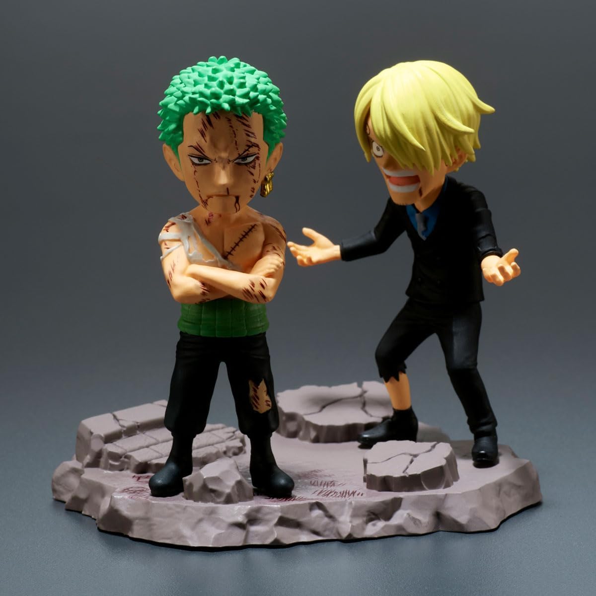 Banpresto ONE PIECE Roronoa Zoro & Sanji ('...Nothing...At All') 8 cm