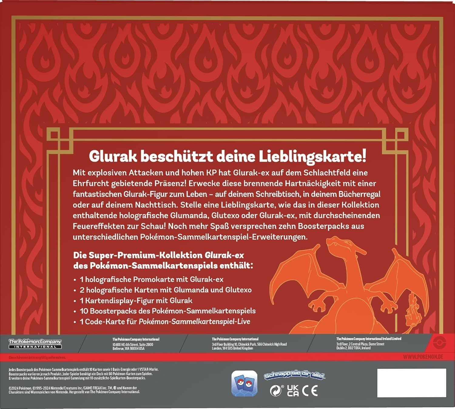 Pokémon TCG – Glurak-ex Super Premium Kollektion mit Figur (Deutsche Ausgabe)