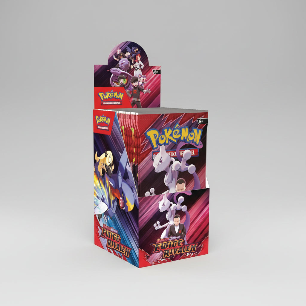 Pokémon TCG – Karmesin & Purpur: Ewige Rivalen 18er Display (Deutsche Ausgabe)