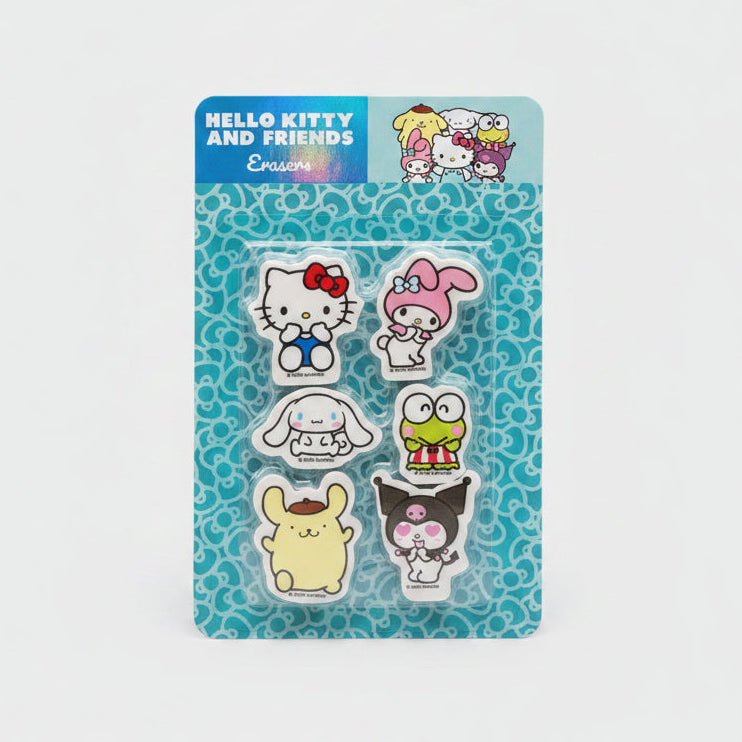 Sanrio Hello Kitty & Friends Radiergummi-Set (6-teilig)