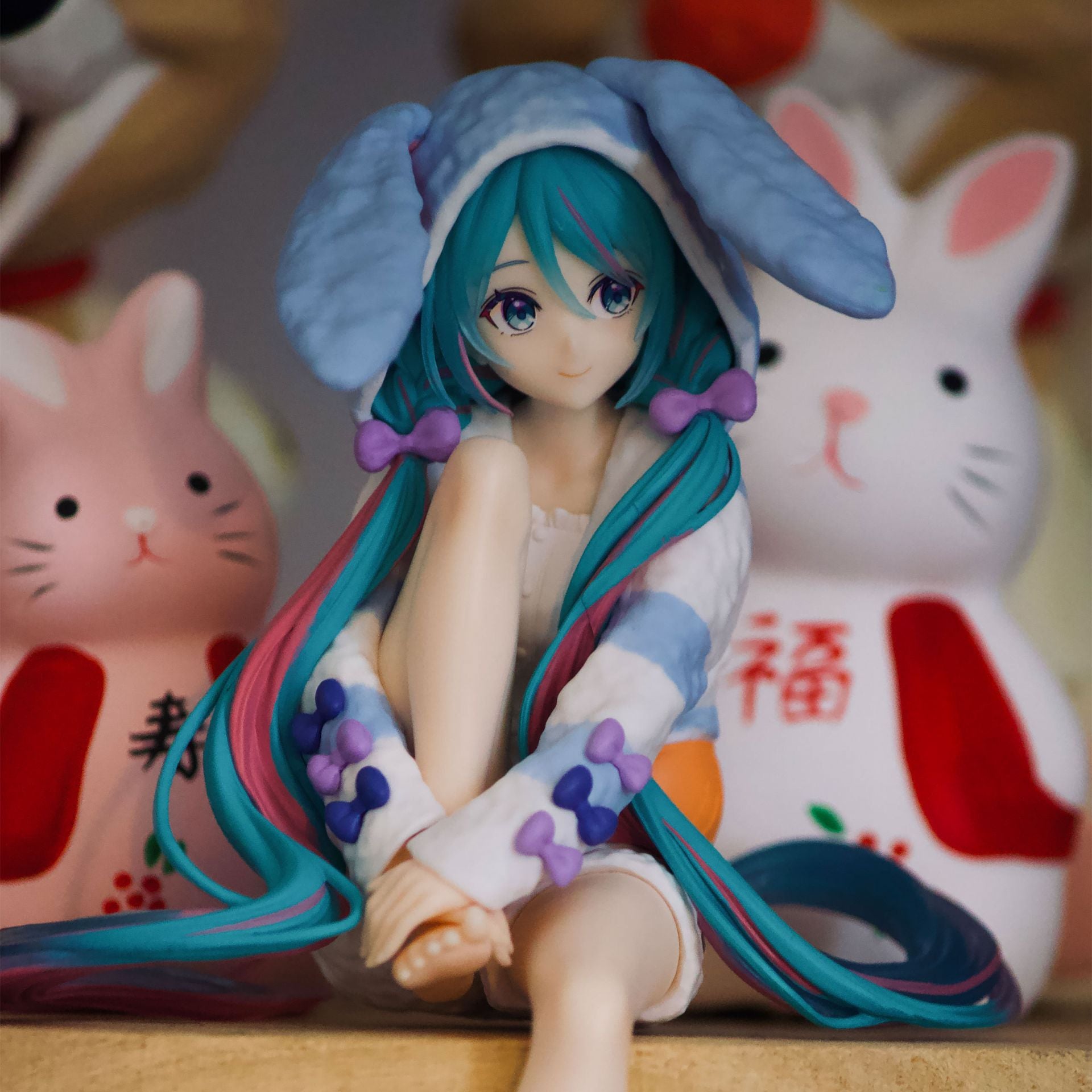 Hatsune Miku – Rabbit Ear Hood Pajama (Blue Version / FuRyu Noodle Stopper)