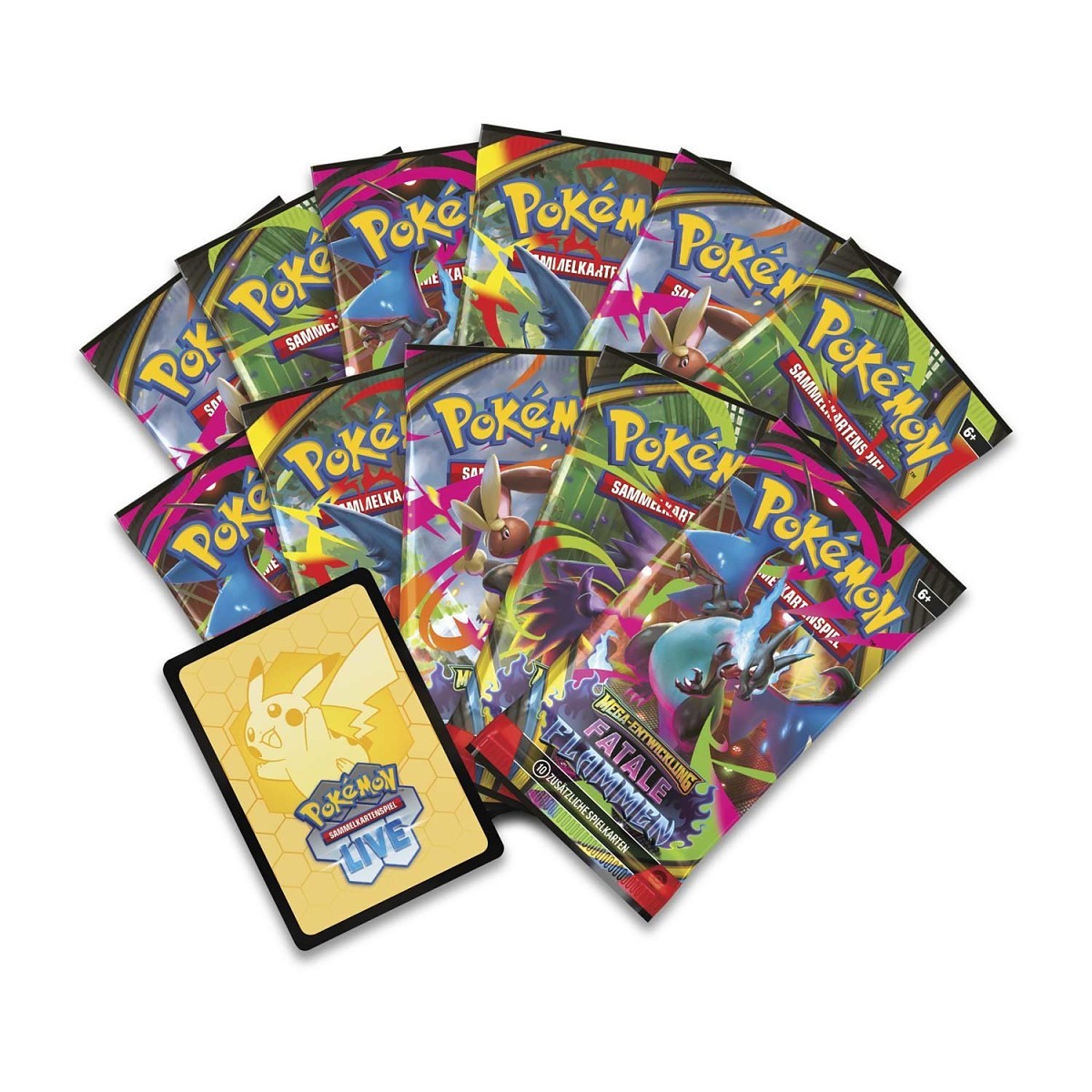Pokémon TCG: Top-Trainer-Box (Pokémon Center Edition) – Mega-Entwicklung: Fatale Flammen (Deutsch / DE)