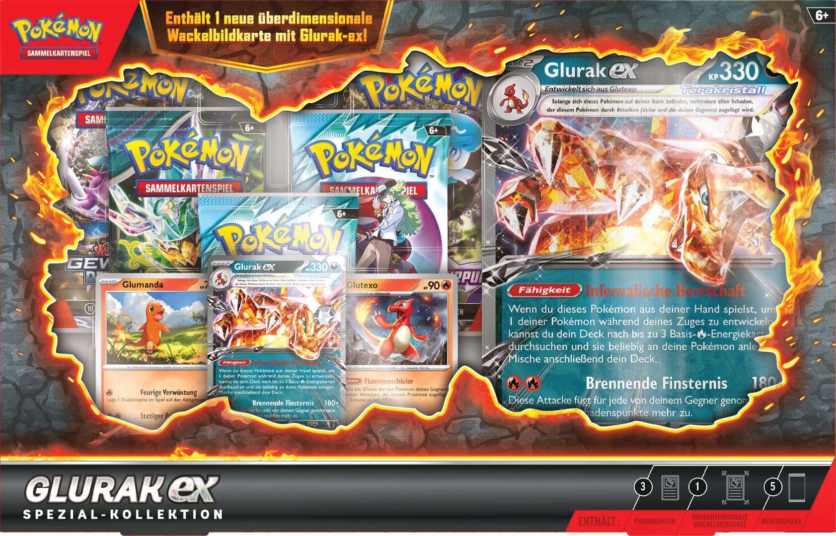 Pokémon TCG – Glurak-ex Spezial-Kollektion (Deutsche Ausgabe)