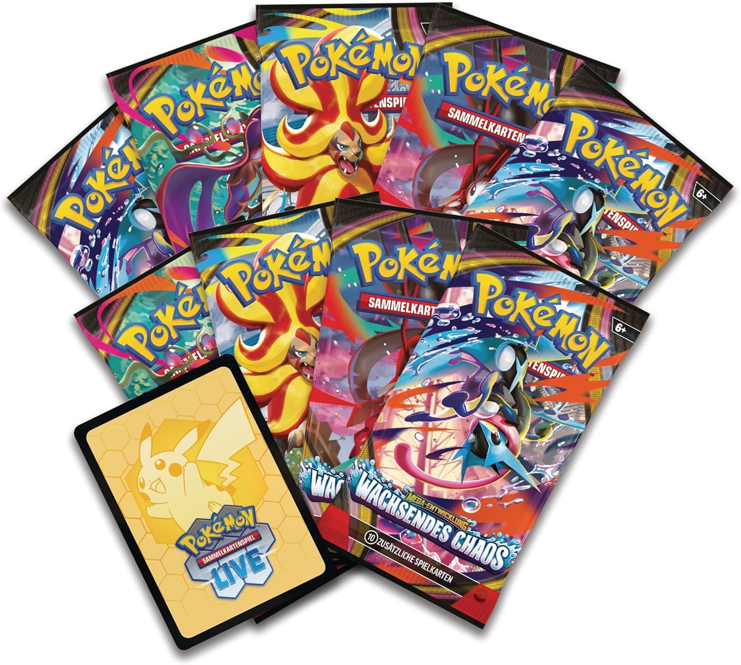 Pokémon TCG – Mega-Entwicklung – Wachsendes Chaos: Top-Trainer-Box (Deutsche Ausgabe) ETB