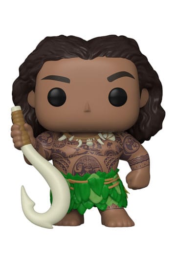 Vaiana 2 FUNKO POP! & Buddy Vinyl Figur Maui with Fish Hook 9 cm