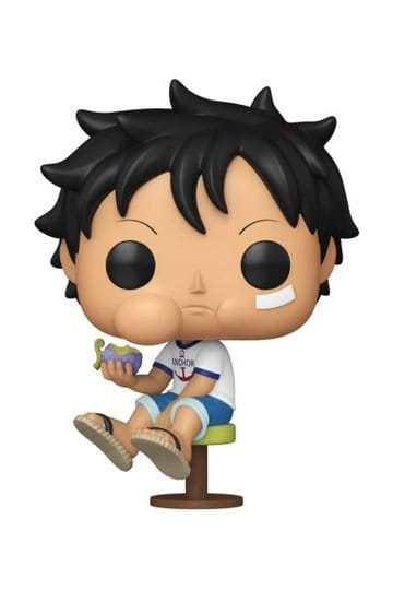 One Piece FUNKO POP! Vinyl Figur Kid Luffy Eating DF Devil Fruit *Exclusive Version* 9 cm