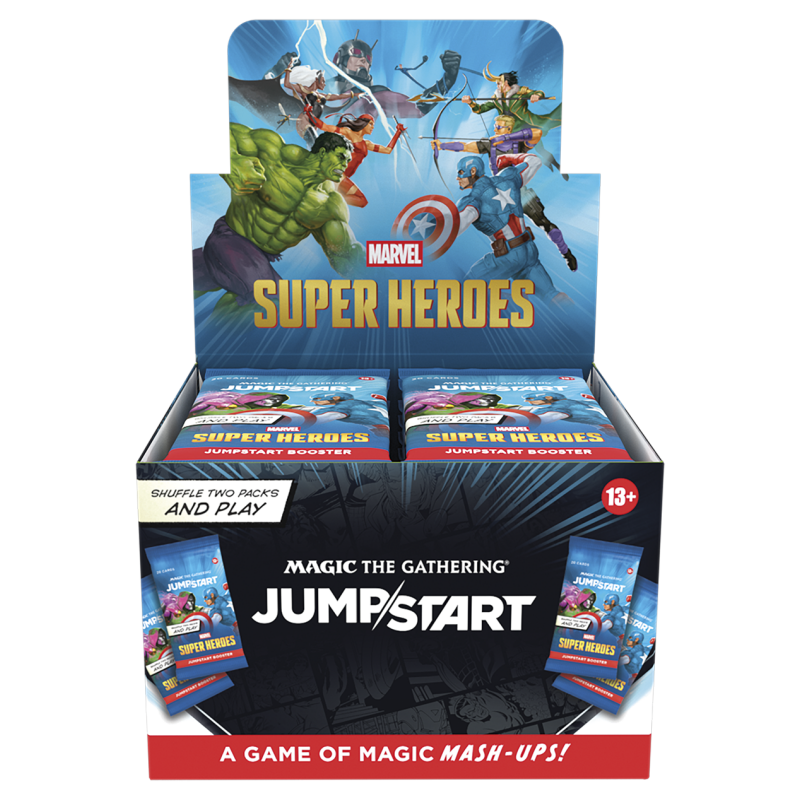 Magic: The Gathering MTG - Marvel Super Heroes Jumpstart Booster Display (24 Booster) - DE