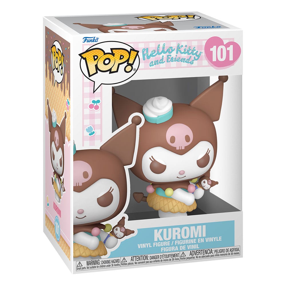 Sanrio FUNKO POP! Animation Vinyl Figur Hello Kitty Kuromi 9 cm