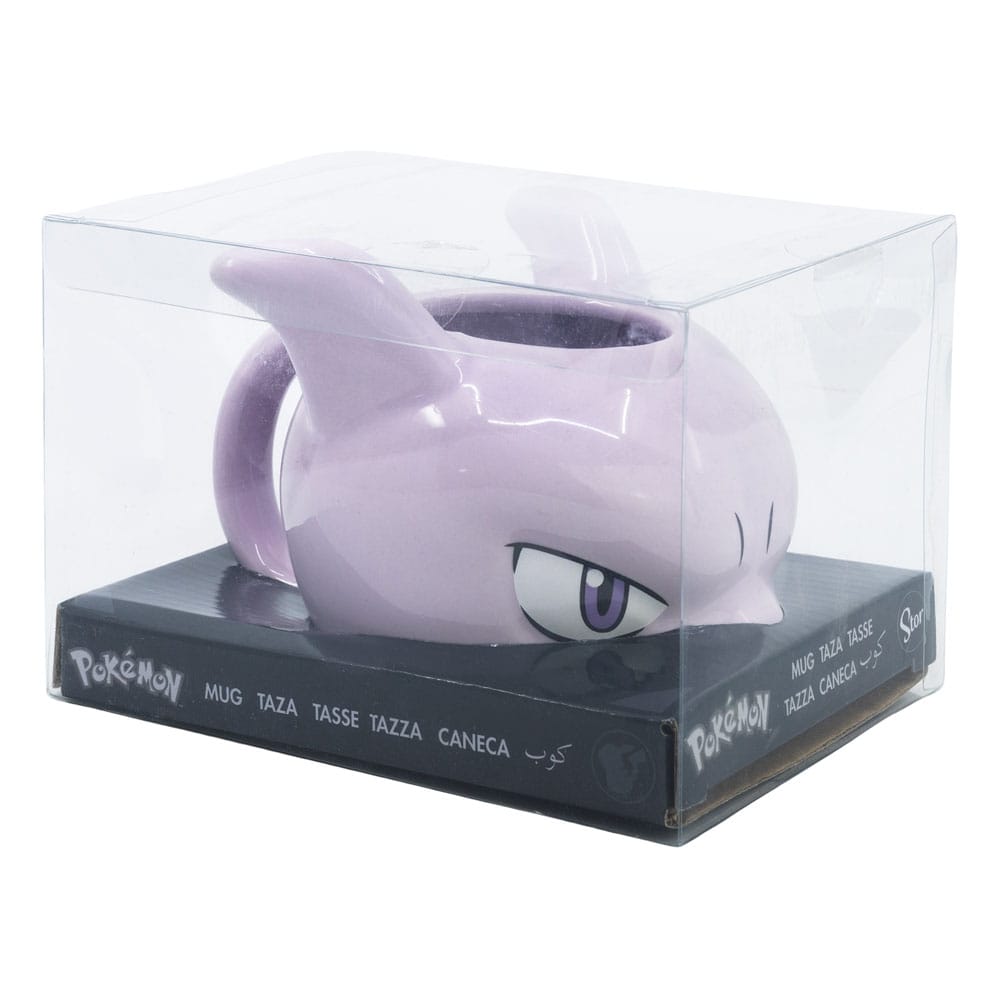 Pokémon 3D Tasse Mewtu 385 ml  Große Keramik Kaffeetasse, XL Teetasse & Geschenkidee
